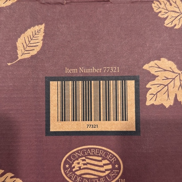 NIB Vtg Longaberger 2001 Falling Leaves 8" Metal Tray - Picture 7 of 7